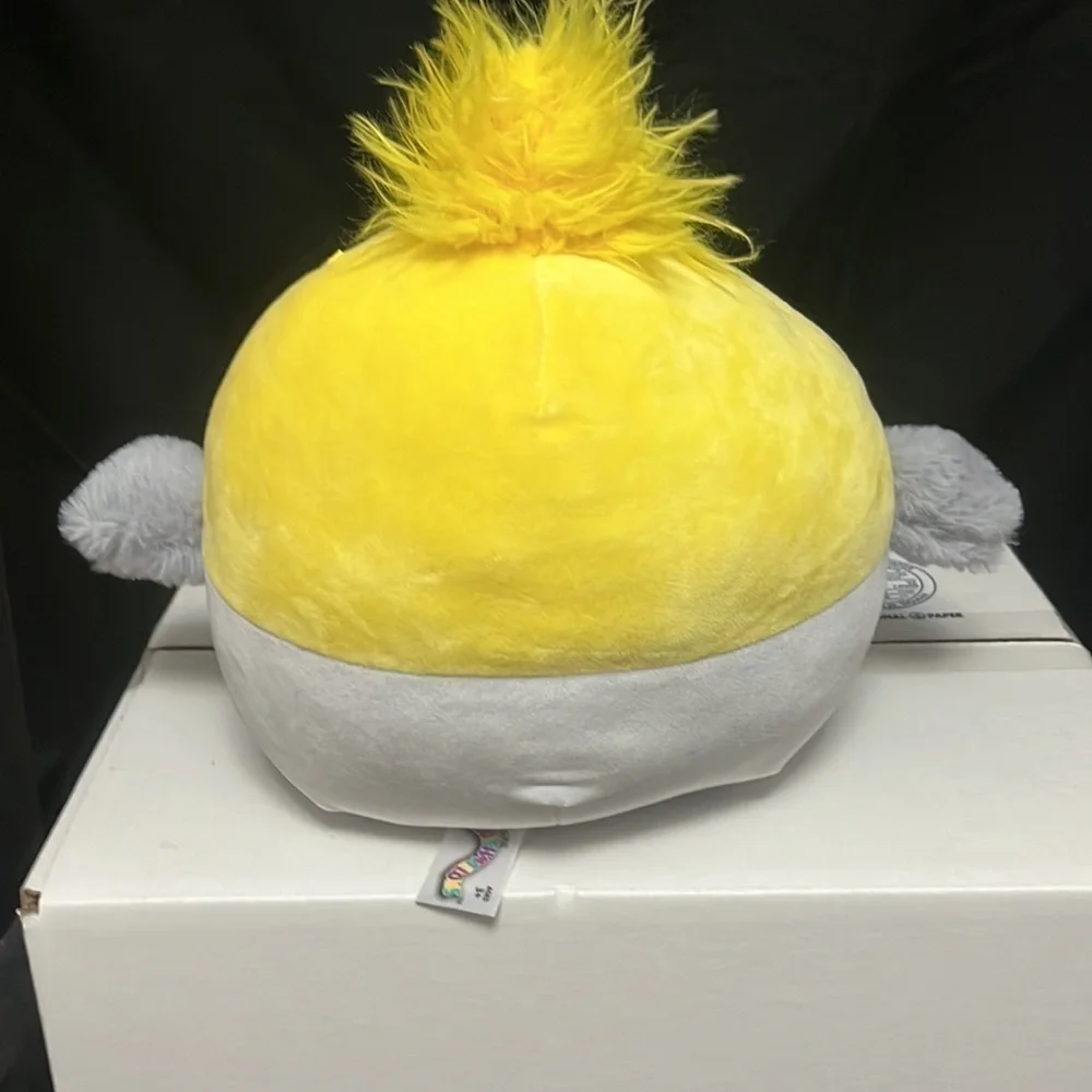 SQUISHMALLOW- CHARLIZE the yellow and gray cockatiel Squishmallow plushy